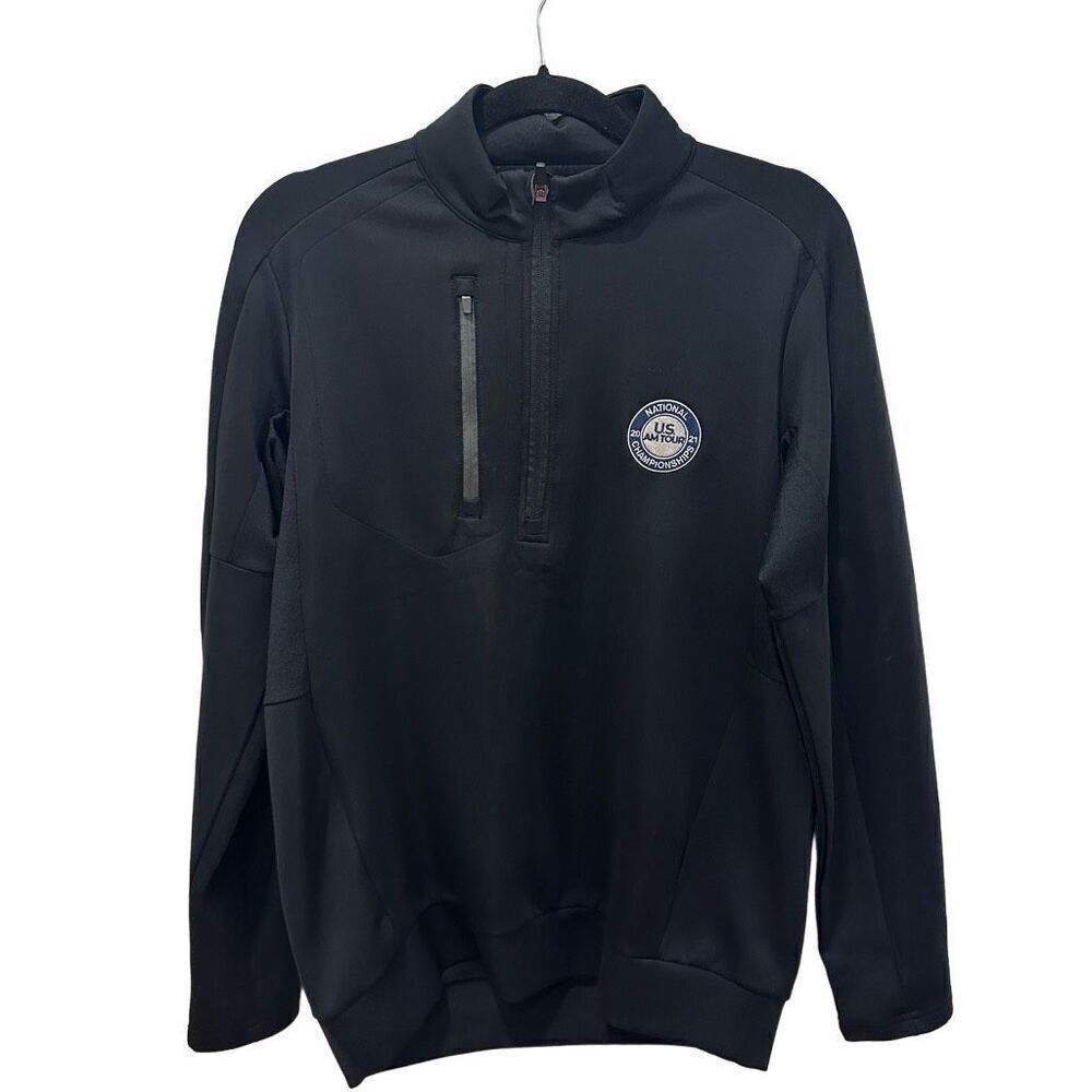 Men’s Antigua black golf pullover
